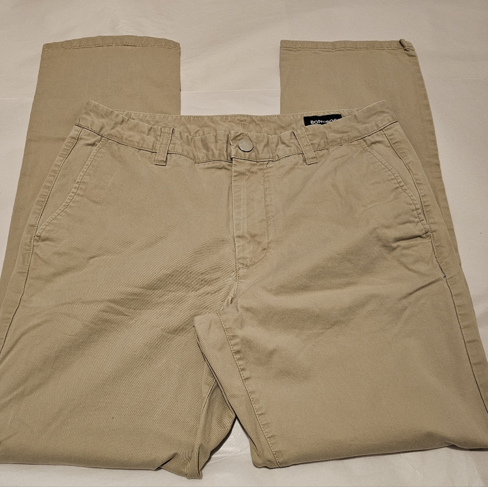 Bonobos Men Light Khaki Chinos Pants Sz 32/32